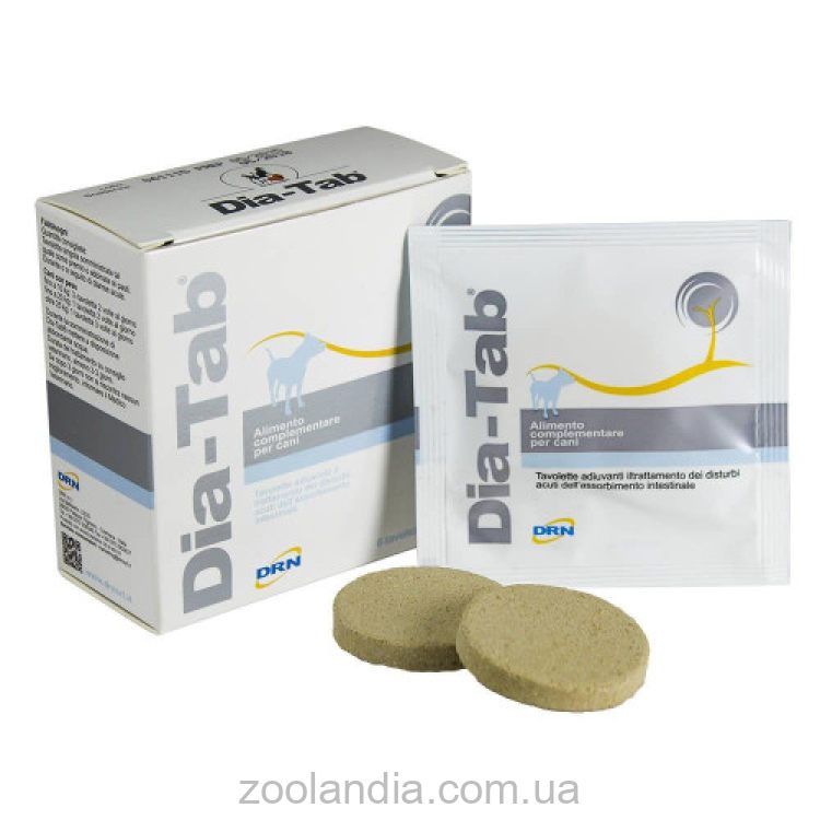 DRN Dia-Tab (Диа-Таб) - Пищевая добавка для собак при диарее