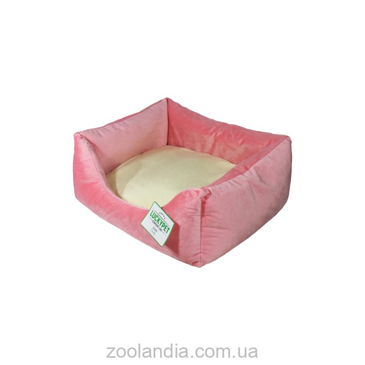 Lucky Pet (Лаки Пет) Рольф - Лежак для собак и котов, розово-кремовый