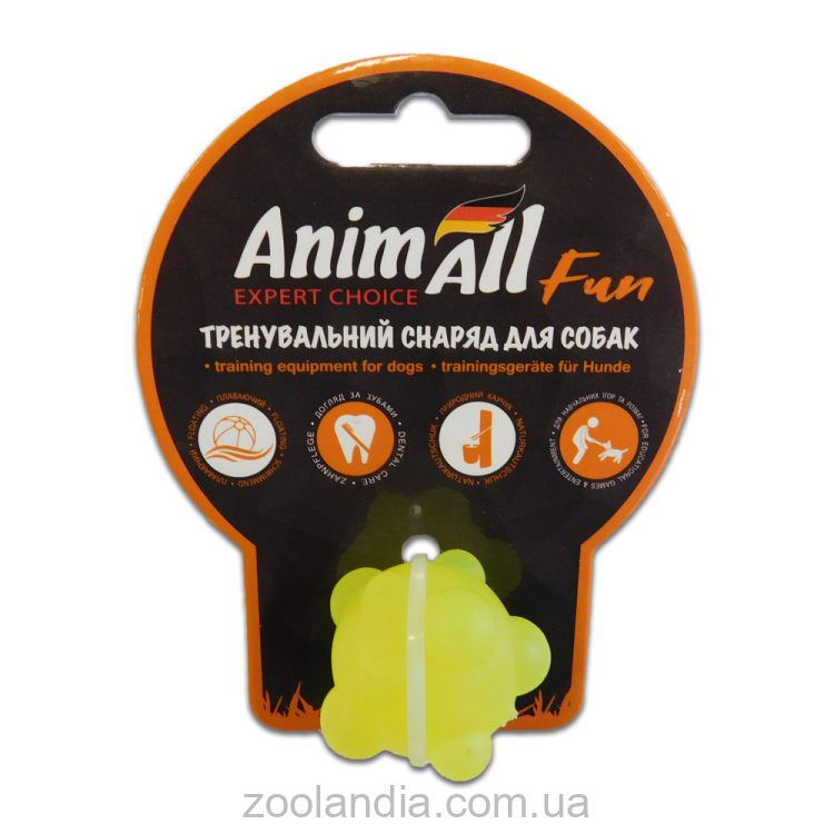 AnimAll (ЕнімАлл) Fun Dog - Игрушка для собак и котов шар-молекула, 3см
