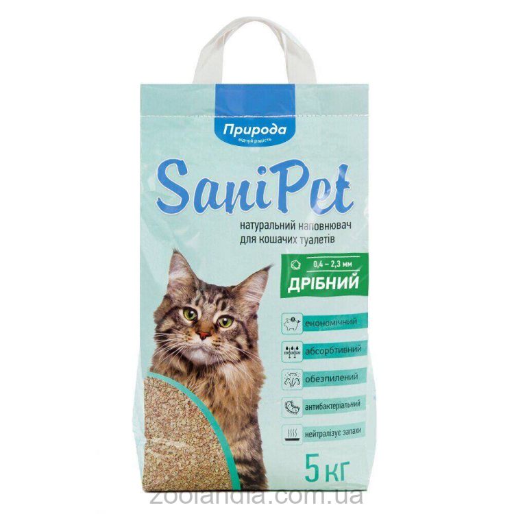 Sani Pet (ТМ Природа) Бентонитовый наполнитель мелкий