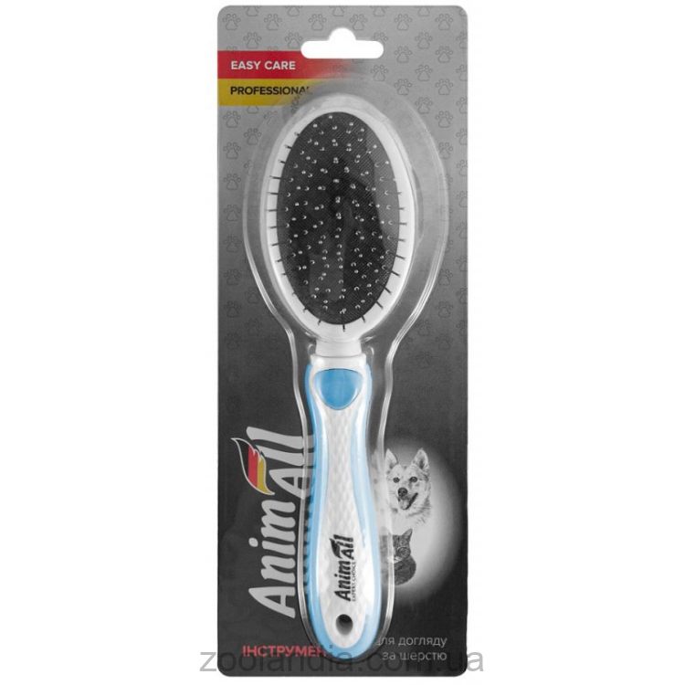 AnimAll (ЭнимАлл) Groom - Расческа-щетка 2 в 1 для собак и кошек, L