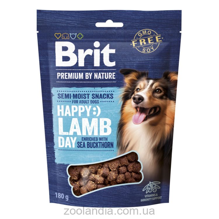 Brit Premium (Брит Премиум) Semi-moist Snacks Lamb with Sea Buckthorn - Лакомства полувлажные для собак с ягненком и облепихой