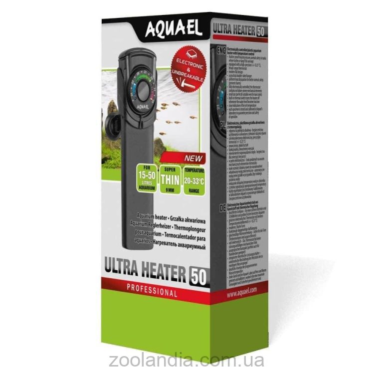 AquaEL (АкваЭль) Ultra Heater 50 - Обогреватель пластиковый для аквариума