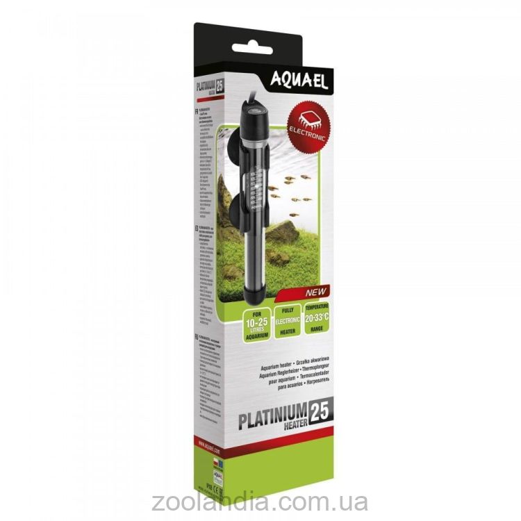 AquaEL (АкваЭль) Platinum Heater 25 - Обогреватель с электронным термостатом
