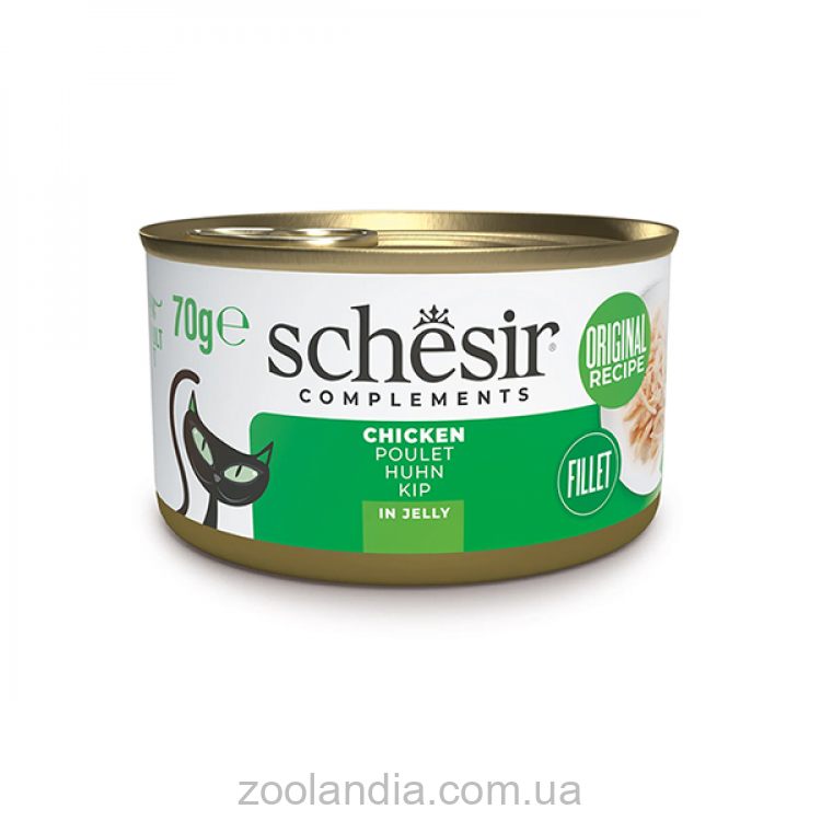 Schesir (Шезир) Chicken - Влажный корм консервы для котов, курица в желе