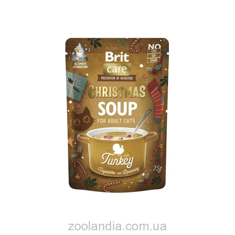 Brit Care (Брит Кеа) Christmas Turkey Soup Влажный корм для кошек рождественский (суп с индейкой)