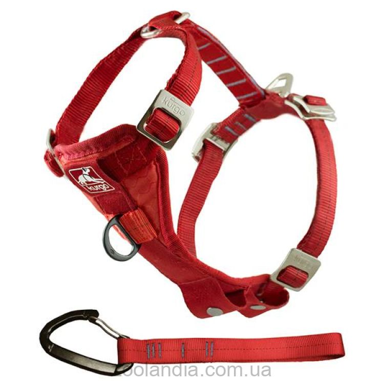 Flamingo Kurgo ru-Fit Smart Dog Car Harness - Шлея автомобильная для собак универсальная, M