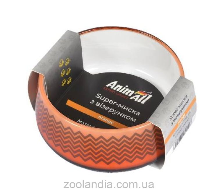 AnimAll (ЭнимАлл) - Миска с узором для животных, 300 мл