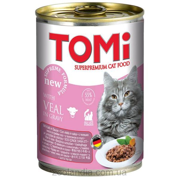 Tomi (Томи) Veal - Влажный корм для кошек (телятина)