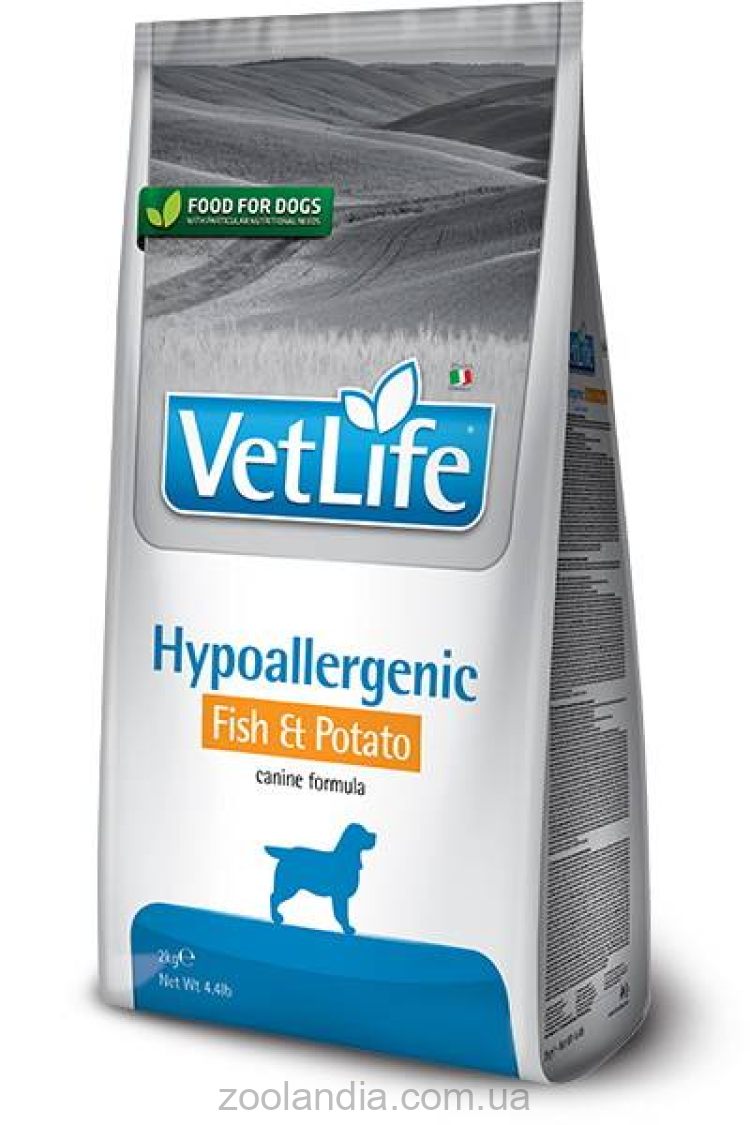 Farmina (Фармина) Vet Life Hypoallergenic Fish & Potato - Сухой лечебный корм для собак при пищевой аллергии