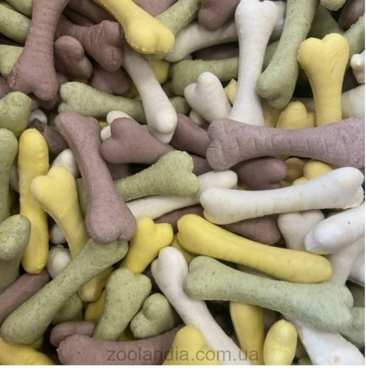 AnimAll (ЭнимАлл) Crunch Dog - Лакомства для собак печенье кость Mix, М