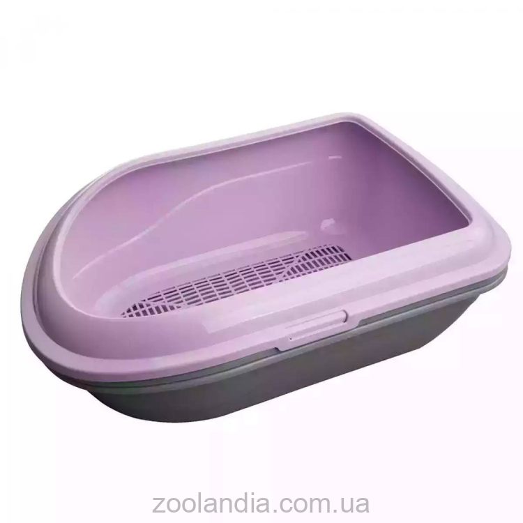 AnimAll (ЕнімАлл) - Туалет для кота с бортиком и сеткой 57x39x23 см