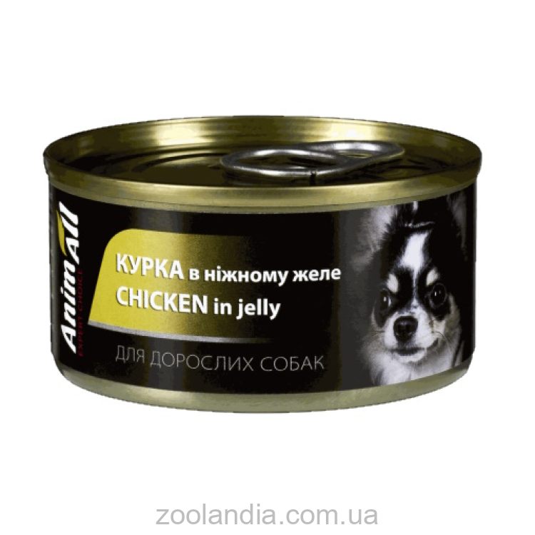 AnimAll (ЭнимАлл) - Влажный корм для собак курица в нежном желе
