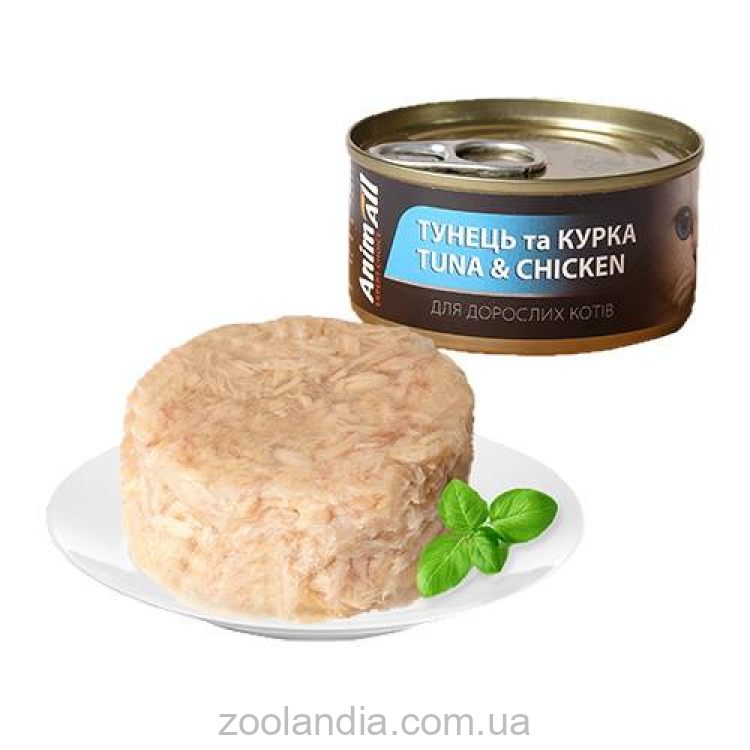AnimAll (ЭнимАлл) - Влажный корм для котов тунец з курицей