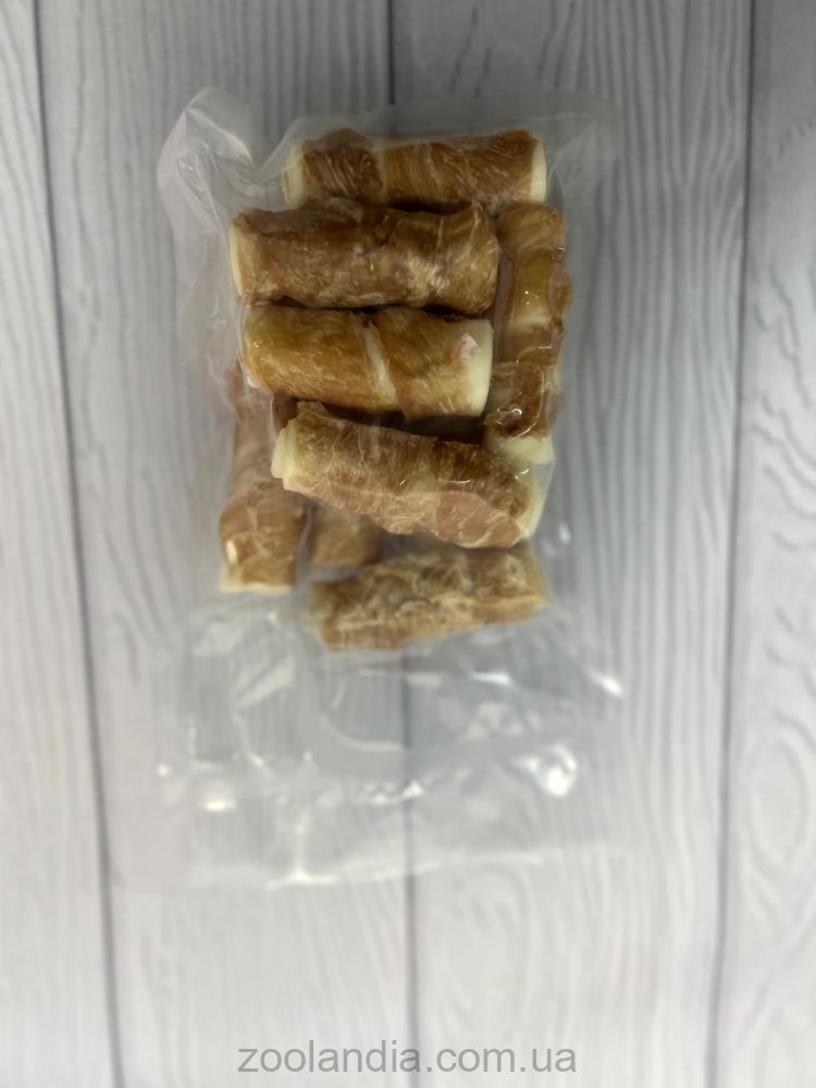 AnimAll (ЭнимАлл) Dental - Лакомство для собак трубочка рулетик с мясом курицы, 9-10 см, 10 шт