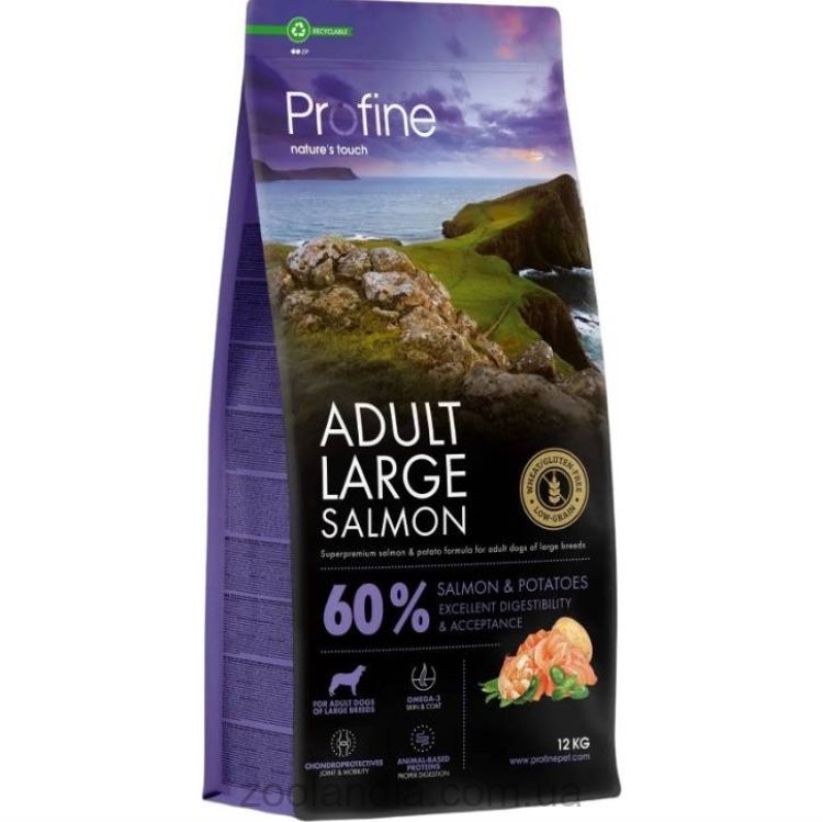 Profine (Профайн) Adult Large Breed Salmon&Potatoes - Сухой корм для взрослых собак крупных пород с лососем и картофелем