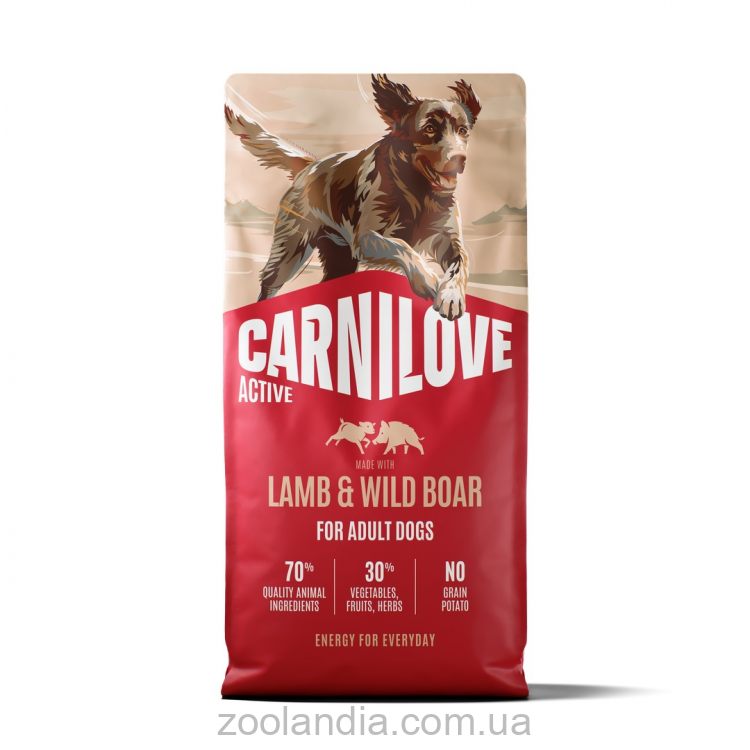 Carnilove (Карнилав) Adult Lamb & Wild Boar - Сухой беззерновой корм для взрослых собак всех пород (ягненок и дикий кабан)