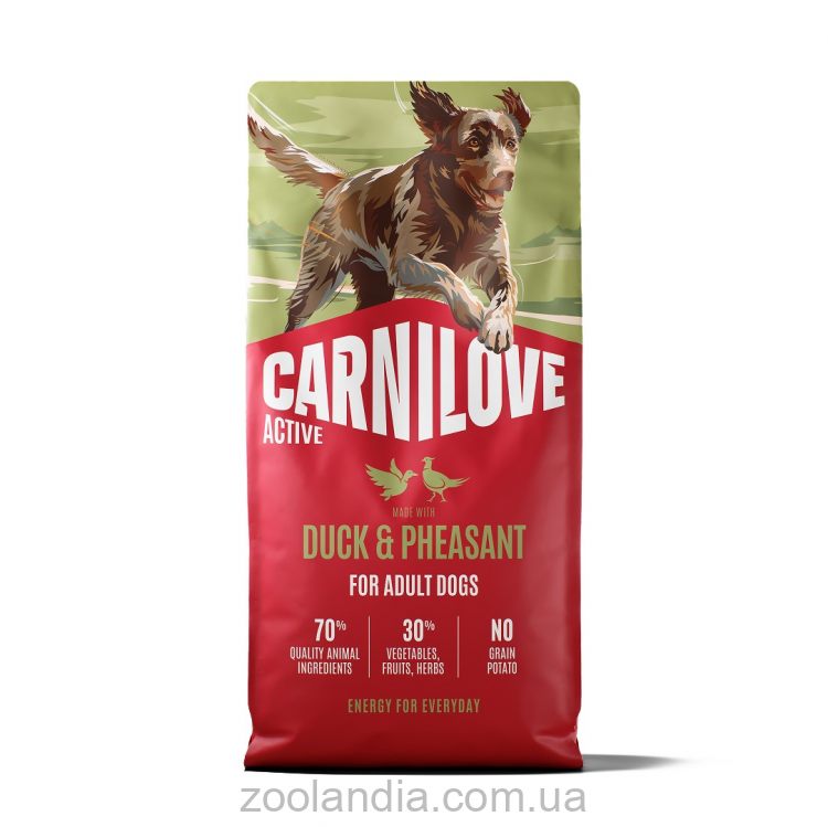 Carnilove (Карнилав) Adult Duck & Pheasant - Сухой беззерновой корм для взрослых собак всех пород (утка и фазан)