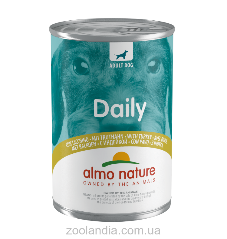 Almo Nature (Альмо Натюр) Daily Dog, консервы для собак (с индейкой)