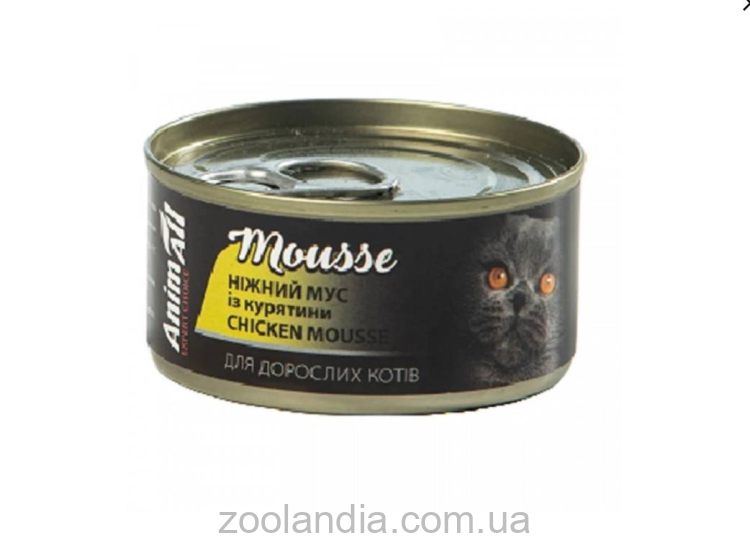 AnimAll (ЕнімАлл) Mousse Chicken - Вологий корм для кішок з куркою