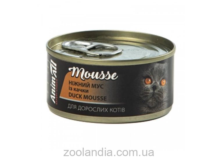 AnimAll (ЕнімАлл) Mousse Duck - Вологий корм для кішок з качкою