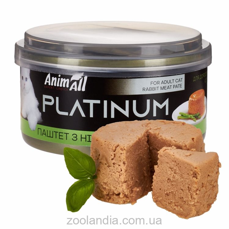 AnimAll (ЕнімАлл) - Вологий корм для котів ніжний паштет з кроликом