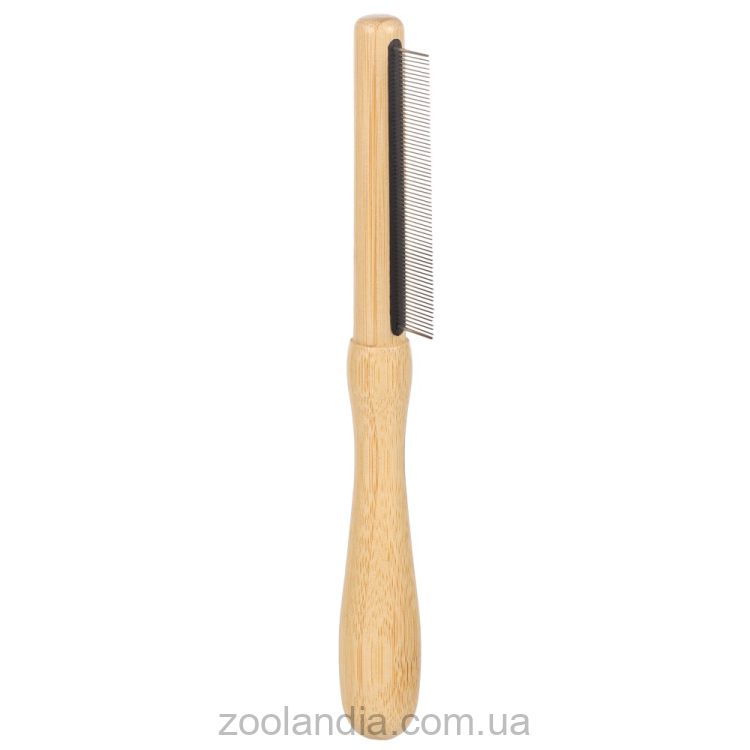 Flamingo (Фламинго) BAMBOO - Расческа для вычесывания блох и гнид для собак, 69 шт зубов, 21х3,5 см