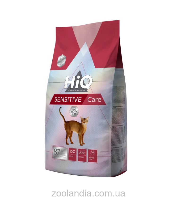HiQ (Хайкю) Sensitive care - Сухой корм для взрослых кошек с чувствительным пищеварением