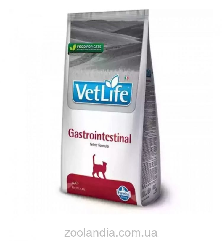 Farmina (Фармина) Vet Life Gastrointestinal - Сухой лечебный корм для кошек при заболевании ЖКТ