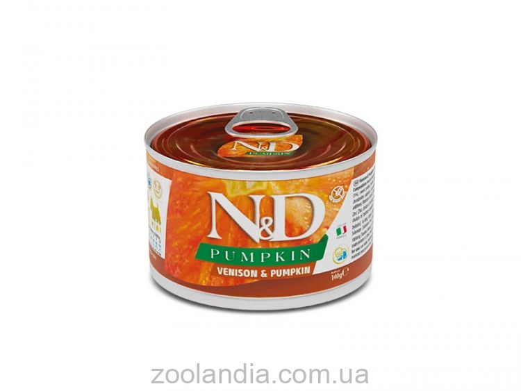 Farmina (Фармина) N&D Grain Free Venison & Pumpkin Adult All Mini влажный корм для собак мелких пород оленина и тыква