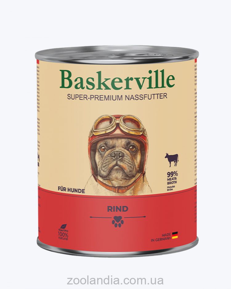 Baskerville (Баскервиль) - Консервированный корм для собак (говядина)