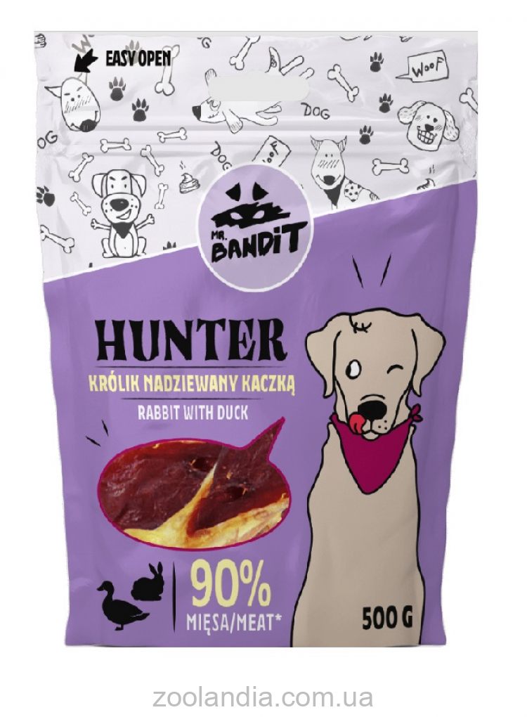 Mr. Bandit (Мистер Бандит) Dog Hunter Duck - Лакомство для собак уши кролика с уткой