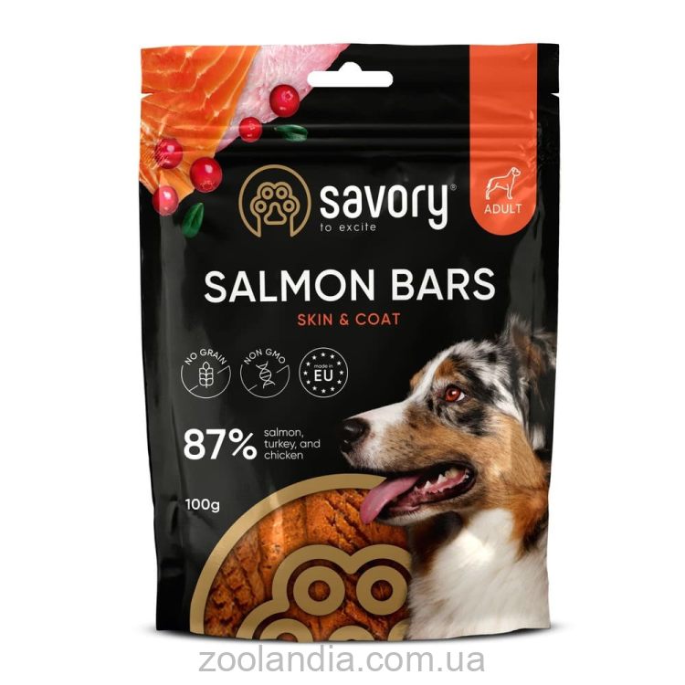 Savory (Сейвори) Bars With Salmon - Лакомства для собак Джерки батончики с лососем