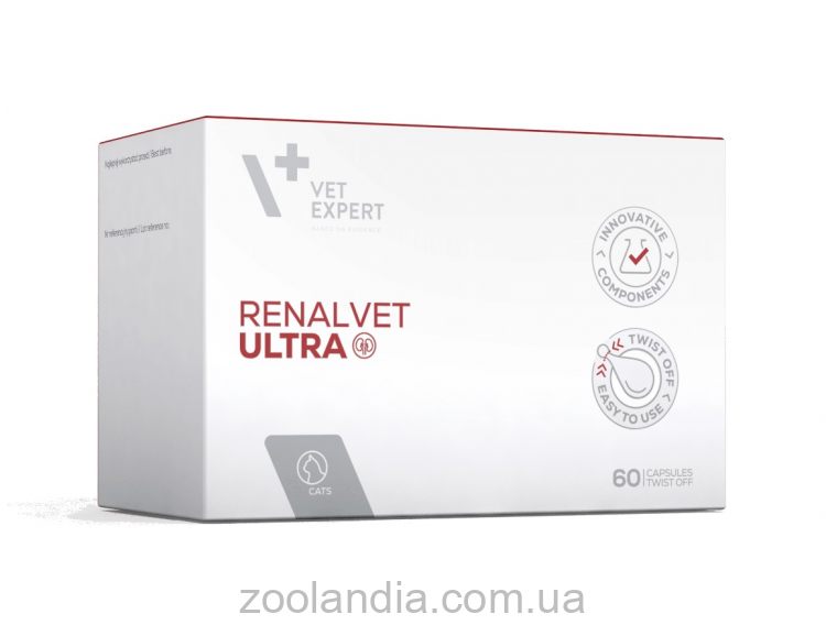 VetExpert (ВетЭксперт) RenalVet Ultra (РеналВет Ультра) - Препарат для поддержания функции почек у кошек