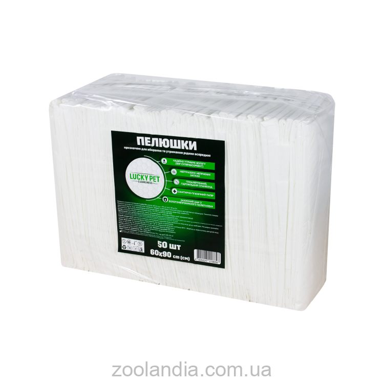 Lucky Pet (Лаки Пет)  - Пеленки влагопоглощающие, одноразовые для щенков и собак 60x90см