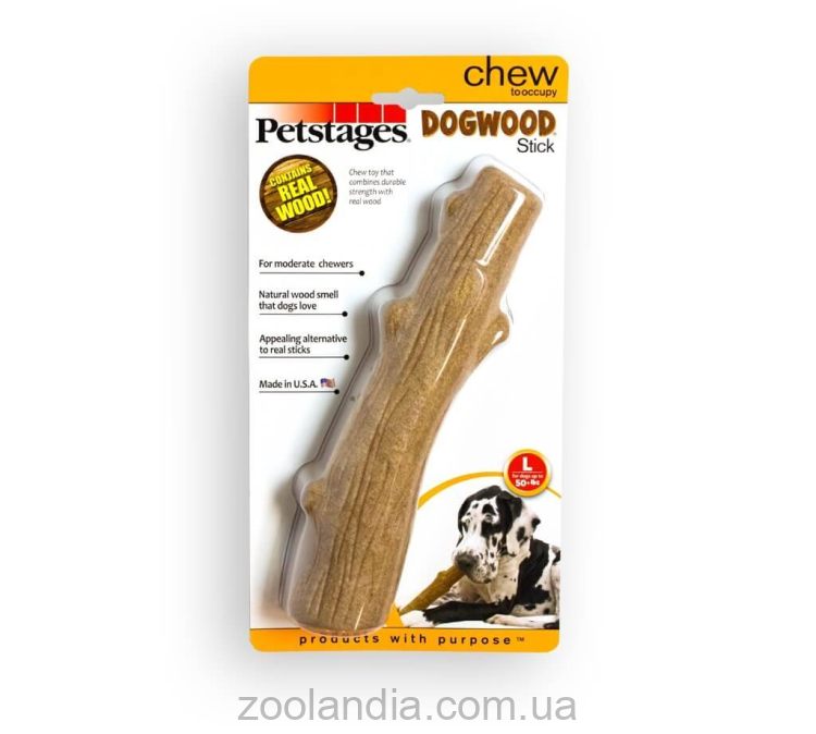 Petstages (Петстейджес) Dog Wood Stick Игрушка для собак крепкая ветка большая
