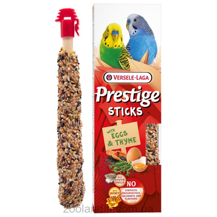 Versele-Laga Prestige Sticks Small Parrot Eggs & Thyme - Лакомство для волнистых попугаев яйца и тимьян