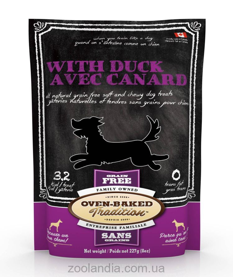 Oven-Baked (Овен Бекет) Tradition - беззерновое лакомство для собак с уткой