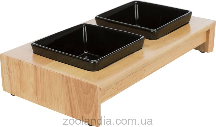 Trixie (Трикси) - Миски керамические на подставке (чёрные)