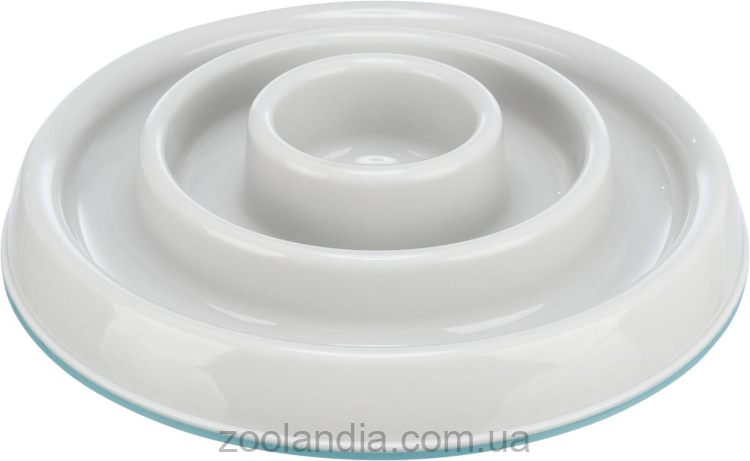 Trixie (Трикси) - Миска пластиковая для медленного кормления  (серая)