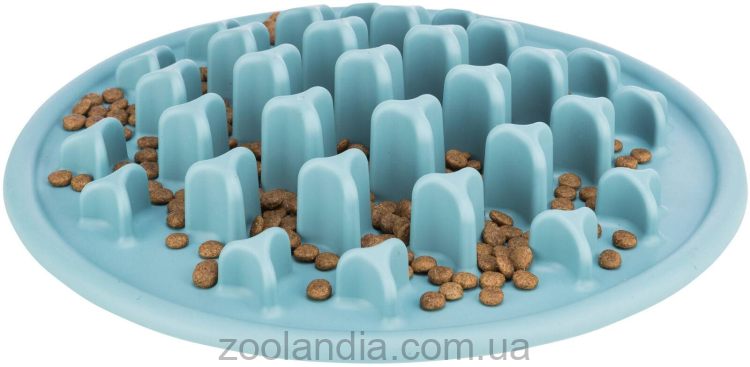 Trixie (Трикси) Pillars - Миска-коврик для медленного кормления (голубая)
