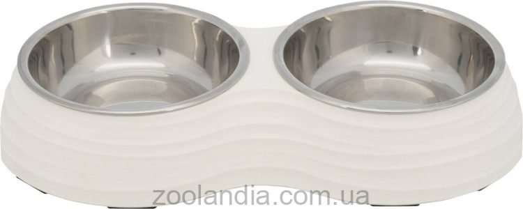 Trixie (Трикси) - Миска двойная меламиновая (белая)