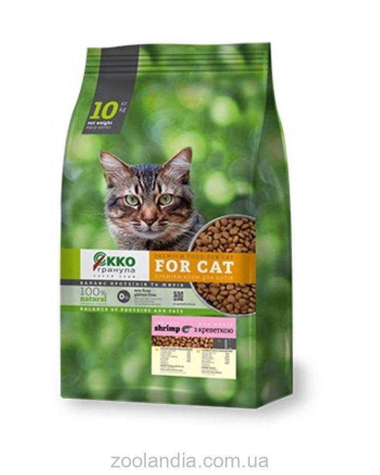 Екко-Гранула - Сухой корм для котов всех пород с креветкой