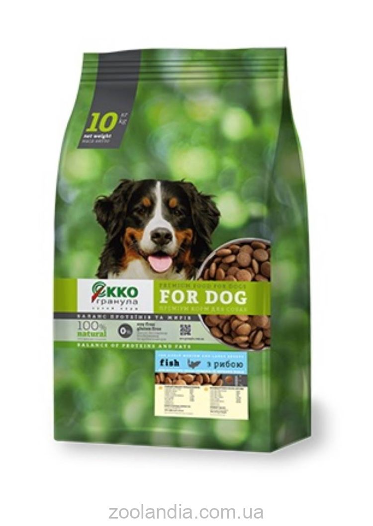 Екко-Гранула - Сухой корм для взрослых собак средних и крупных пород с рыбой