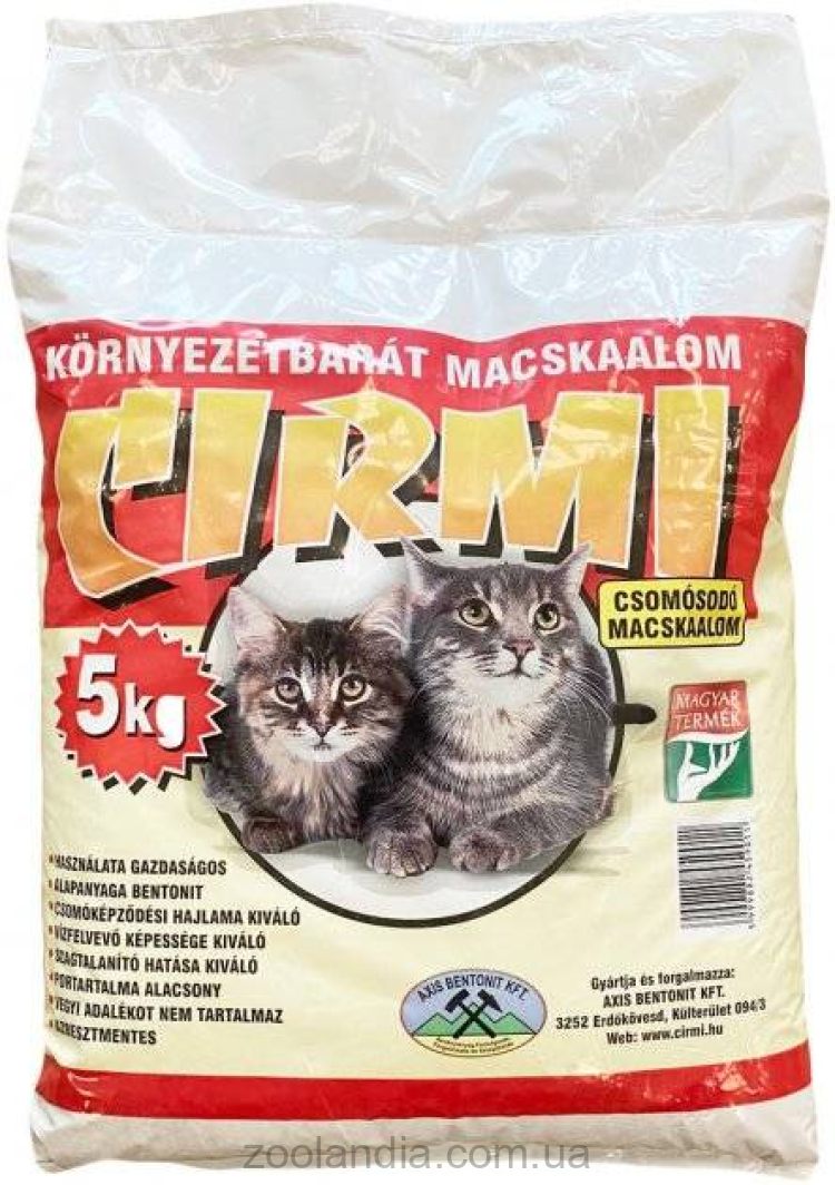 Cirmi комбинируемый Бентонитовый наполнитель для кошачьего туалета