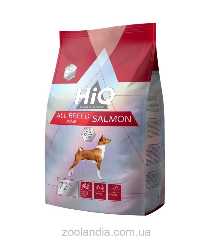 HiQ (Хайкю) All Breed Adult Salmon  - Сухой корм для взрослых собак всех пород