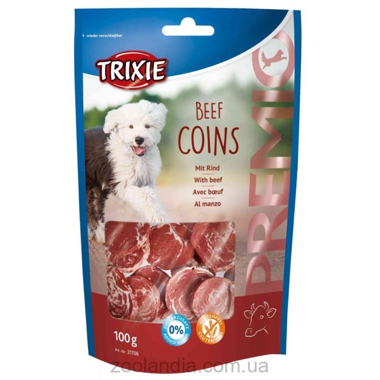 Trixie (Трикси) Premio Beef Coins - Лакомство для собак говядина