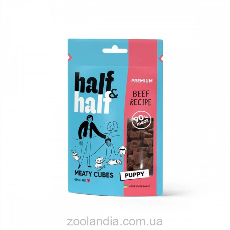Half&Half ( Халф Халф) Meat Cubes Puppy Лакомство для щенков (с говядиной)