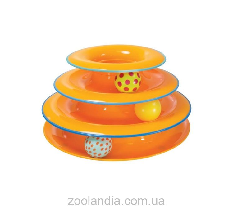 Petstages (Петстейджес) Tower Of Tracks Org Трек Башня с мячиками игрушка для кошек
