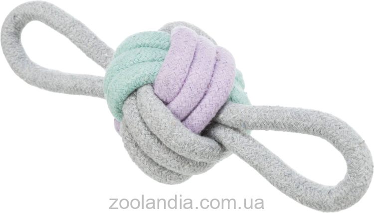 Trixie (Трикси) - Игрушка для щенков Мяч-канат с петельками